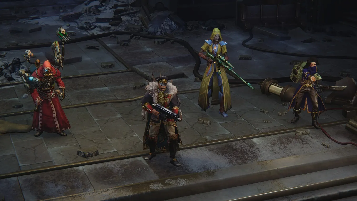 Графика приятная, отсылает к ретро и ласкает глаз ценителя Warhammer.