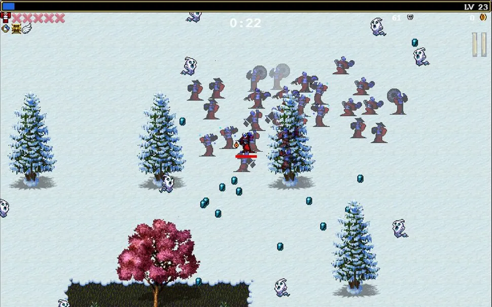 Заснеженная деревня кишит врагами.