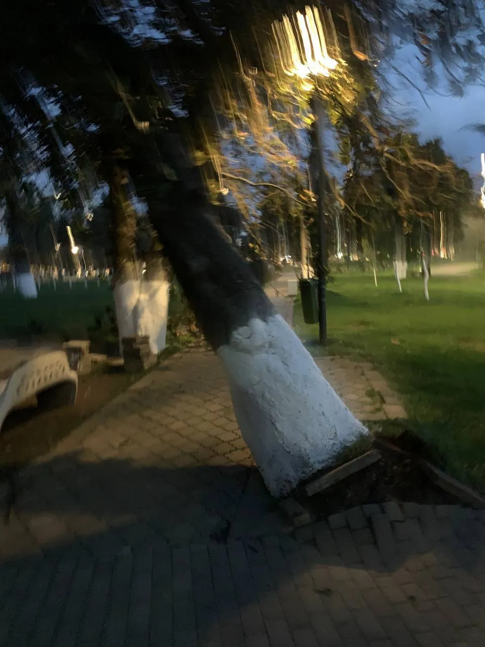 Последствия урагана в Батуми 