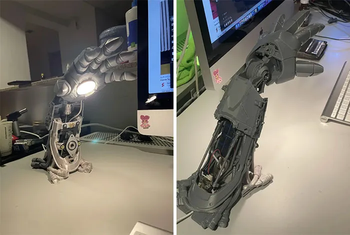 «Закончил настольную лампу в стиле «Железного человека»».