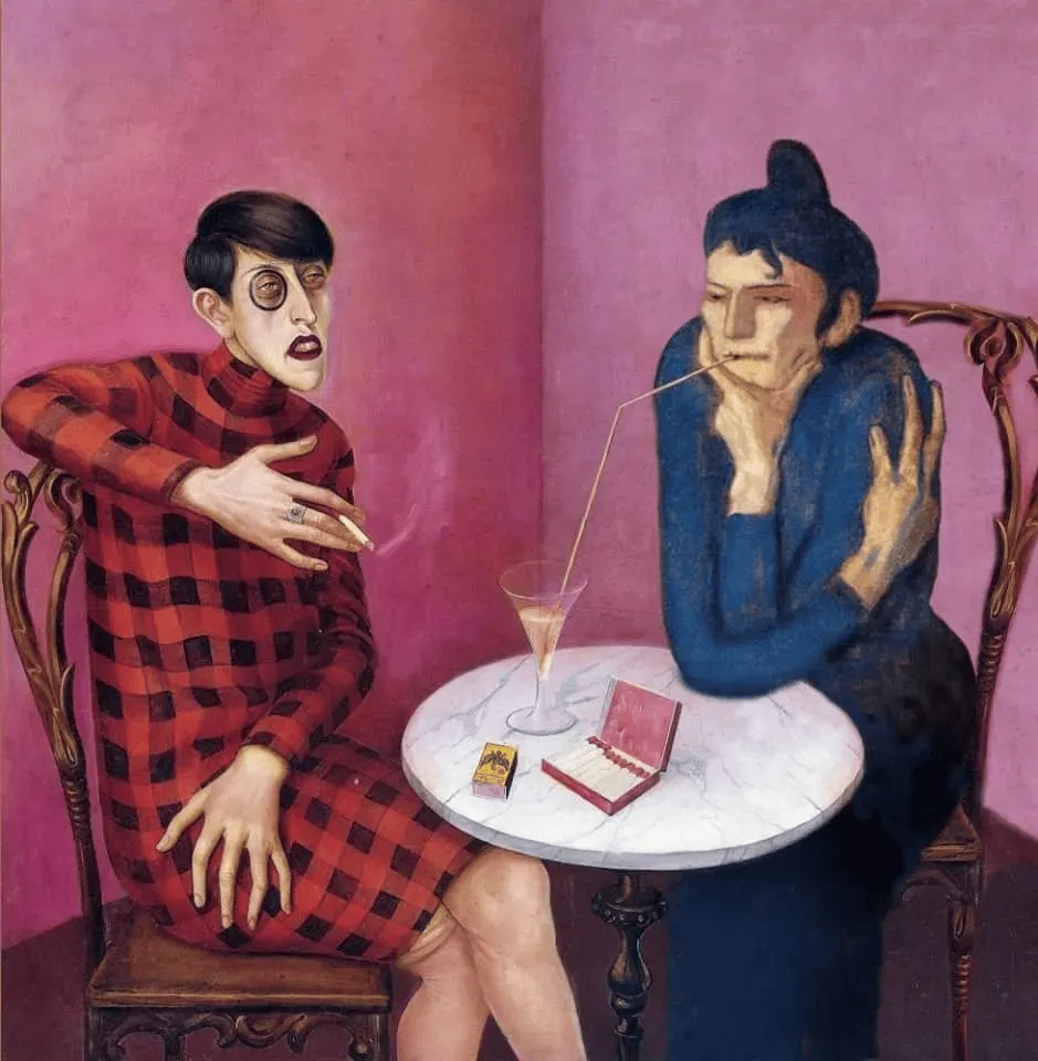 Портрет журналистки Сильвии фон Харден авторства немецкого художника Отто Дикса.