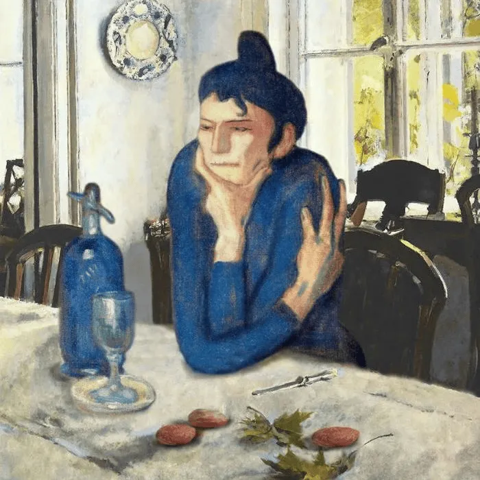 Девочка без персиков, но с абсентом.