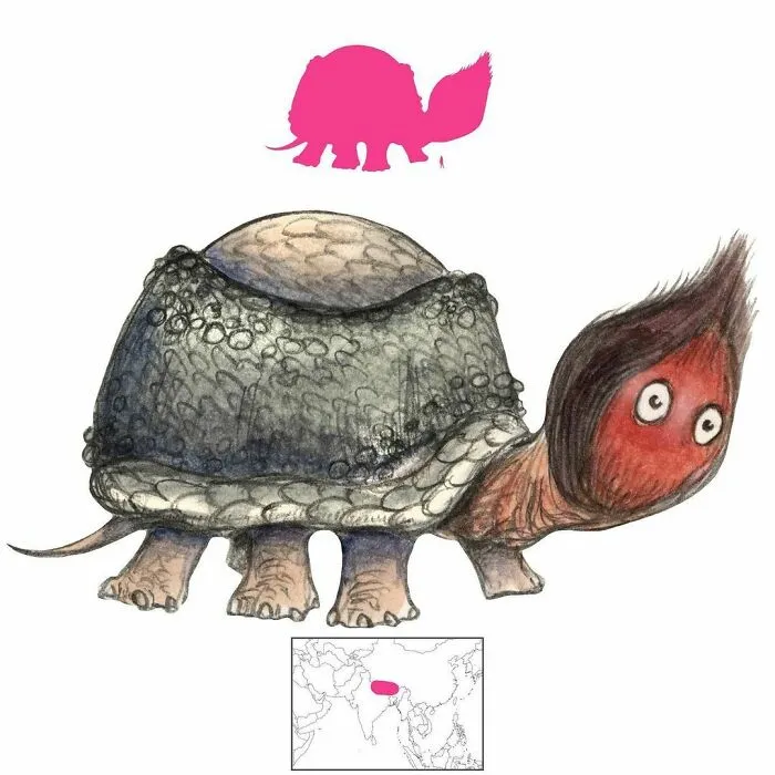 Санная — огромное и смешно выглядящее существо, похожее на василиска, из ближневосточного фольклора.