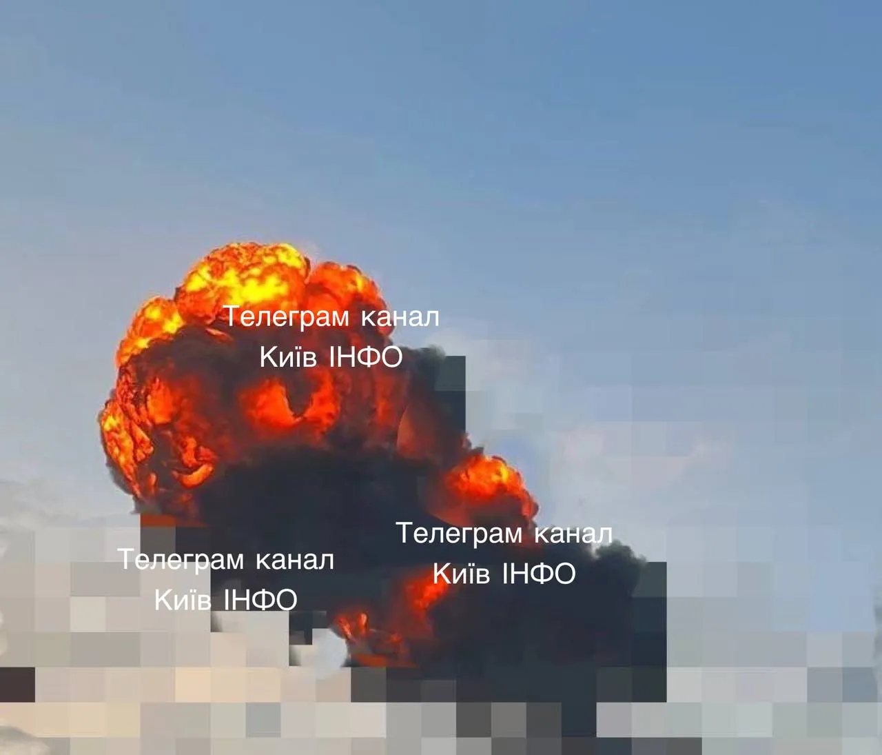 Взрыв в Киеве.