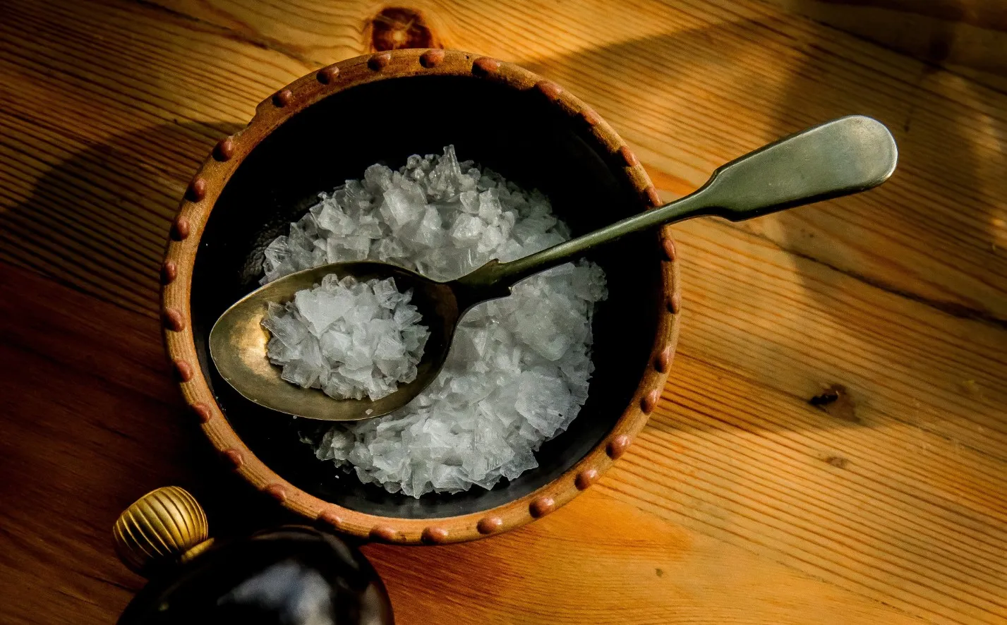 Крупная соль.