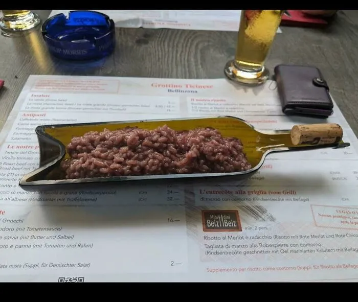 Ризотто в бутылке.