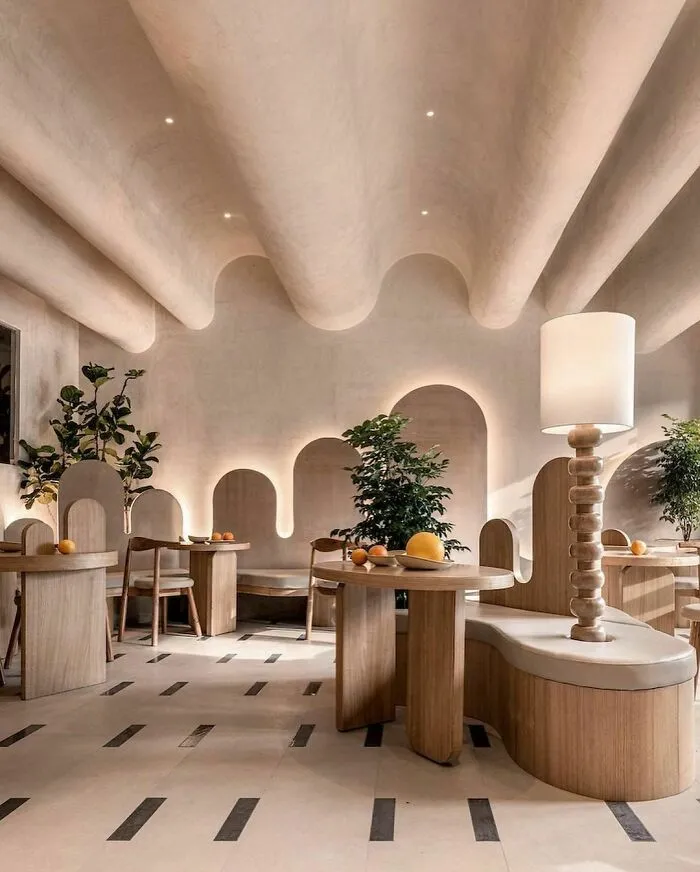 Кафе Myfresh, разработанное студией Loop Design Studio.