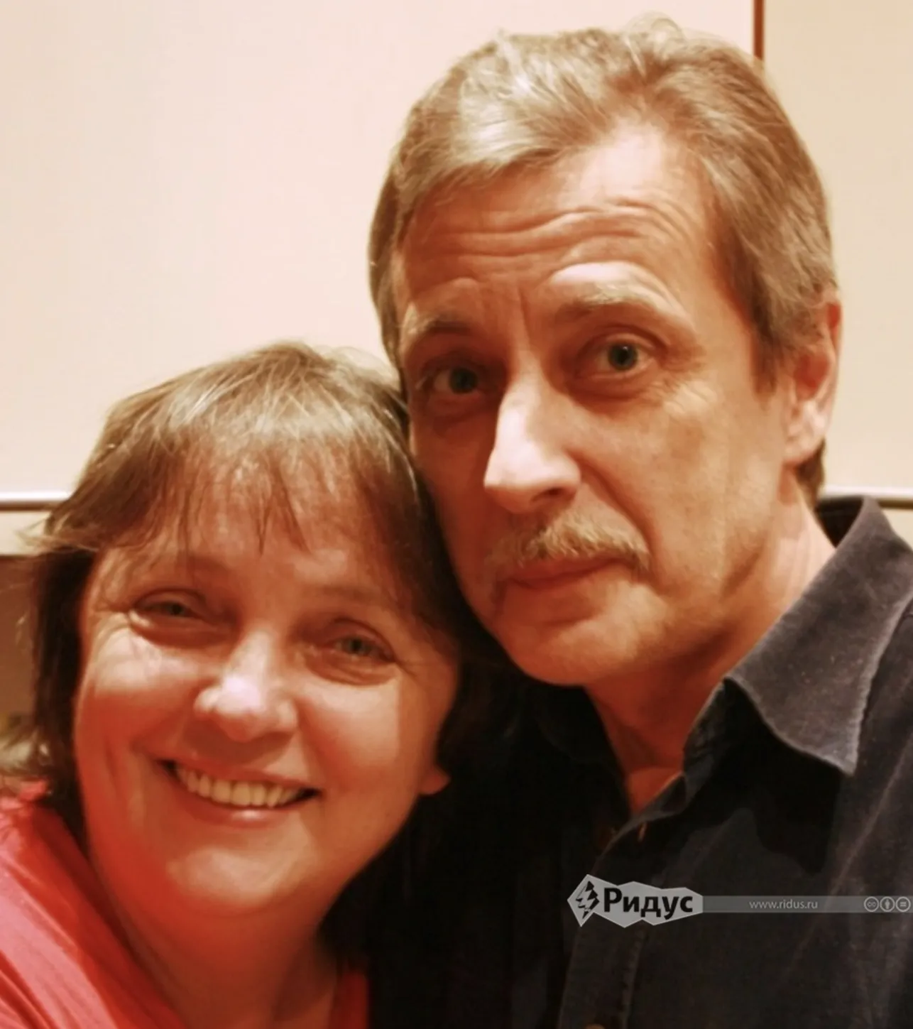 Лариса Савицкая с мужем.