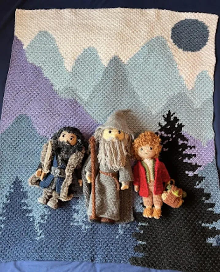 Очаровательные вязаные герои фильма «Хоббит».