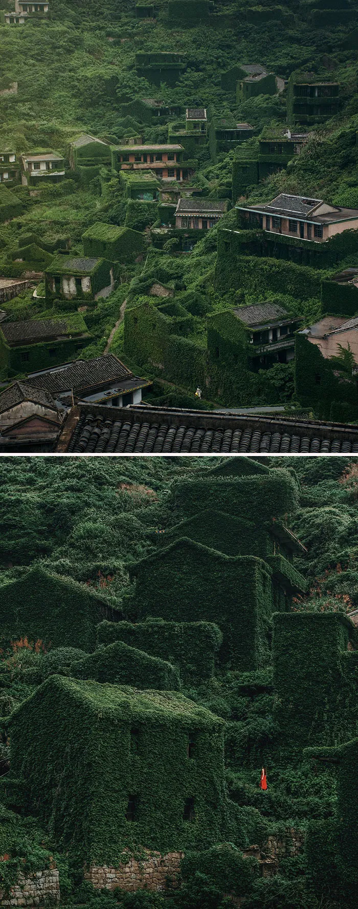 Заброшенная деревня на острове Шэньси.