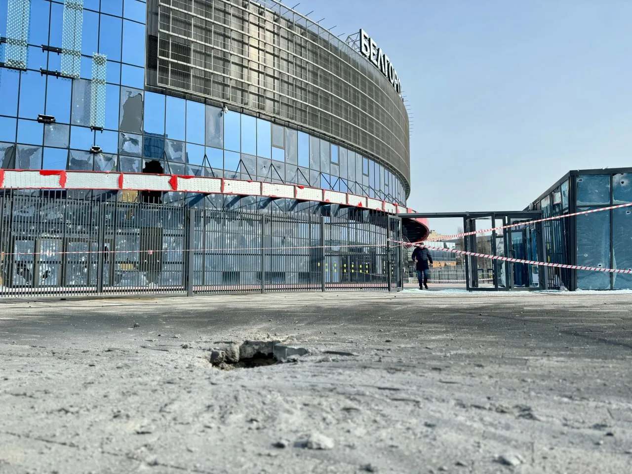 Последствия обстрела Белгорода со стороны ВСУ. 