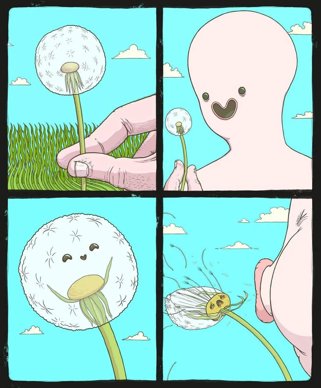 Зря ты радовался, маленький одуванчик.